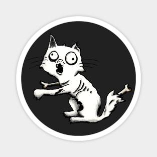 Zombie Kitty - Cute Undead Cat Magnet